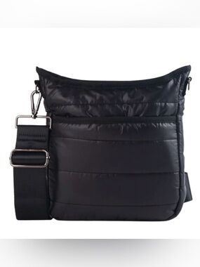 Haute Shore Nikki matte black puffer crossbody bag